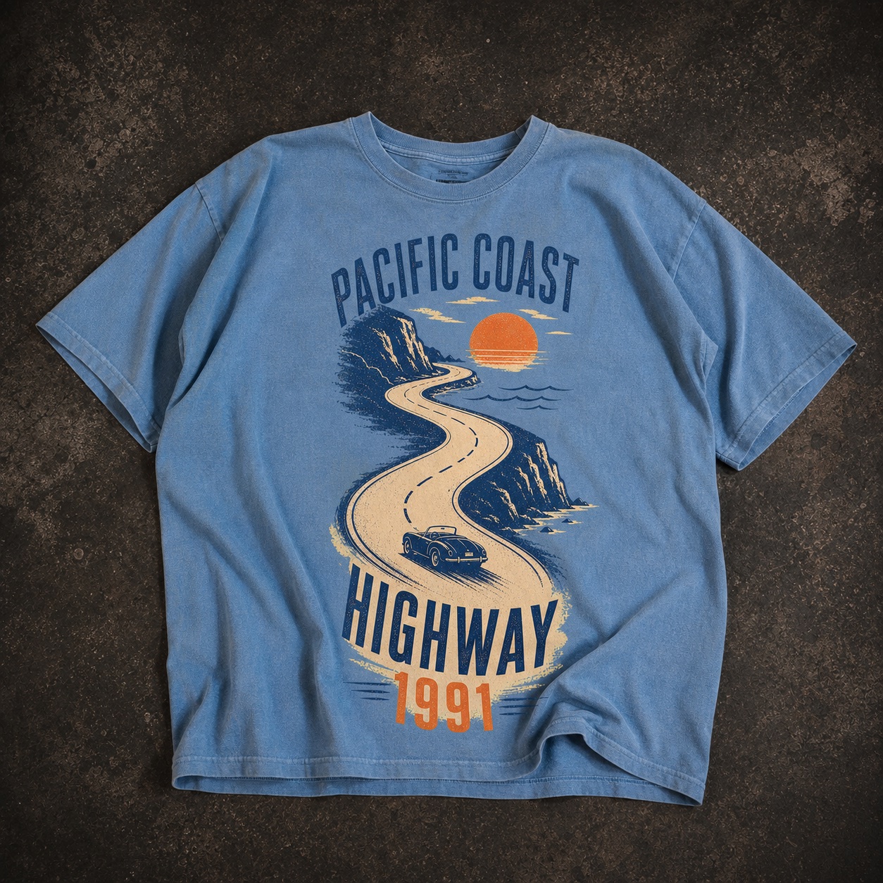 Front of Pacific Coast Highway 1991 Tee